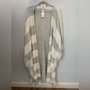Free People Long Shawl Cardigan